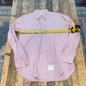 Thom Browne Red and White Checkered Shirt